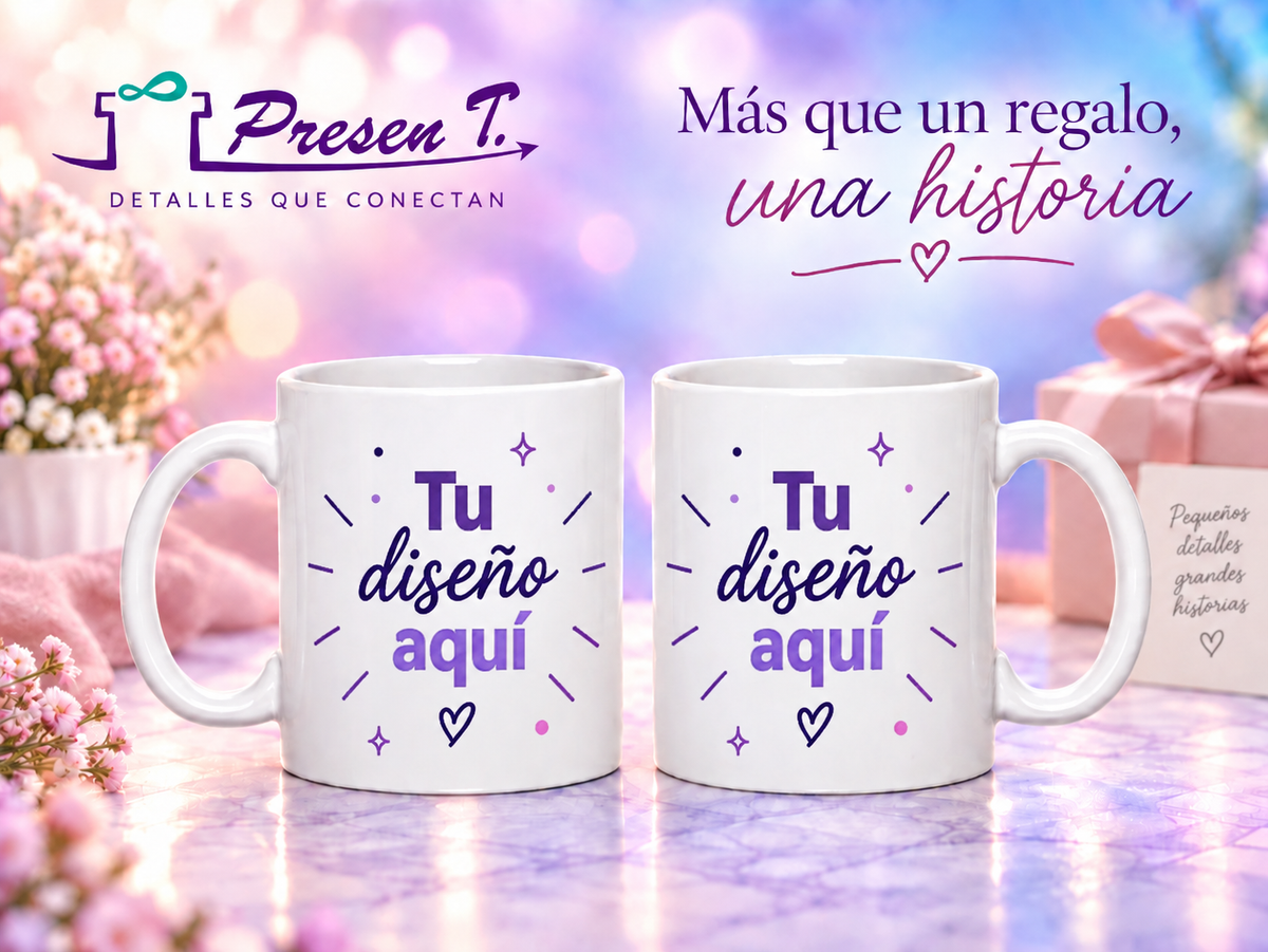 Taza personalizada blanca 11 oz PresenT